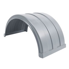 Truckmate Plastic Mudguard - 650mm Wide - Silver